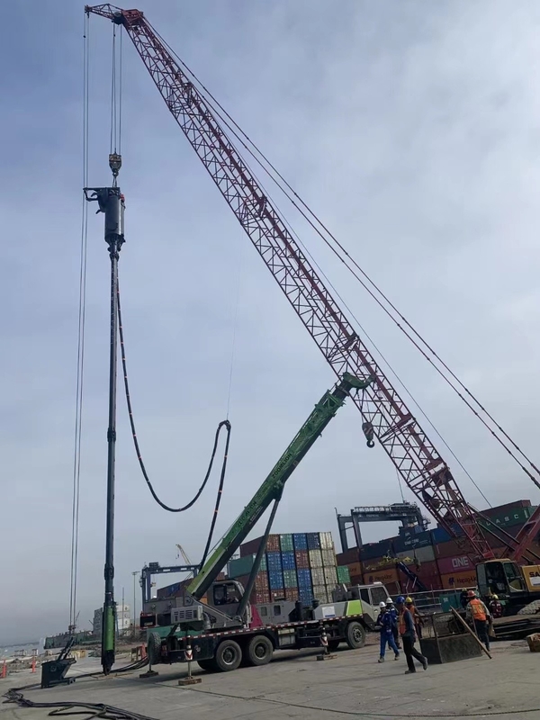 Özel Max Derinlik Alt Besleme Vibroflot Değiştiricisi Sürüş Kontrolü Vibro Değiştirme Taş Sütunu İçin