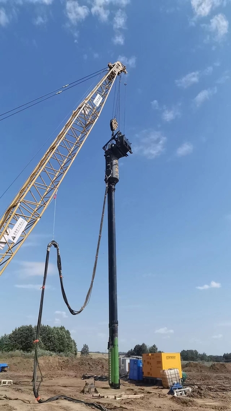 Özel Max Derinlik Alt Besleme Vibroflot Değiştiricisi Sürüş Kontrolü Vibro Değiştirme Taş Sütunu İçin