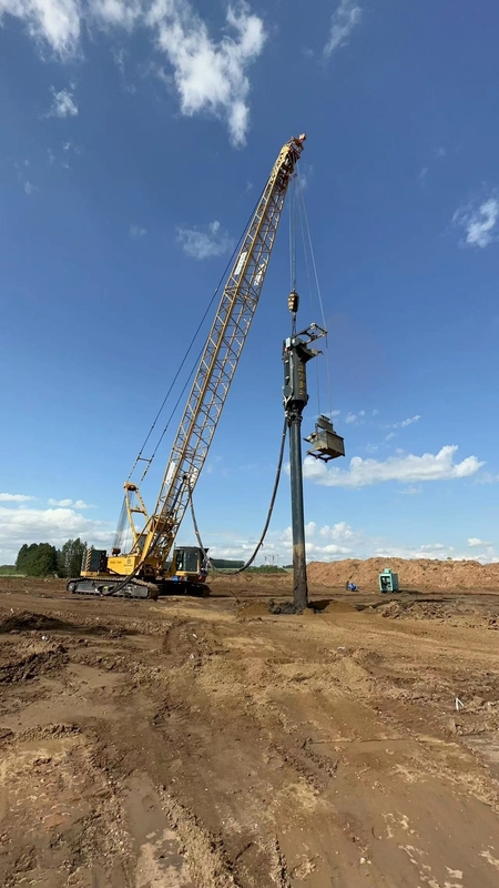 Yer değiştirme Taş sütunu Vibro Kum sıkıştırma yığını Alt besleme Vibroflot Toprak iyileştirme için sürüş