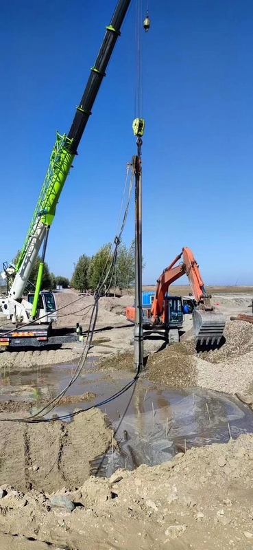 3000 mm Uzunluklu Çelik Vibroflot Aksesuarları ISO 9001 Sertifikalı Yerin İyileştirilmesi İçin Özelleştirilebilir