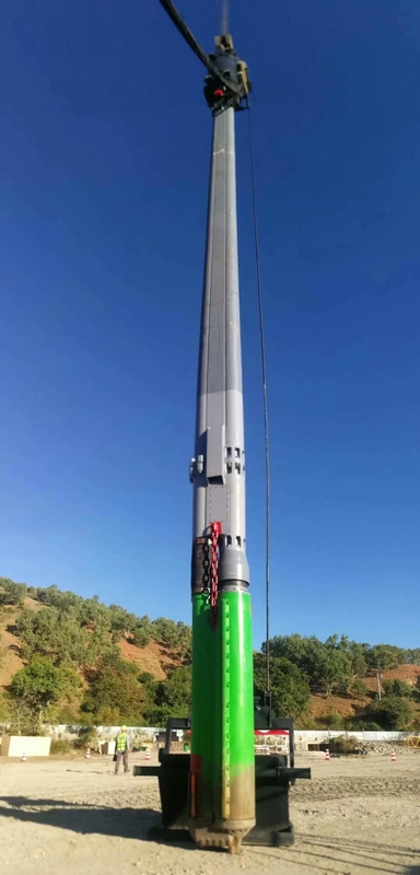 DN325 Besleme borusu 45-55 Hz titreşim sıklığı Hindistan Vibroflot İnşaatın Güvenilir Performansı