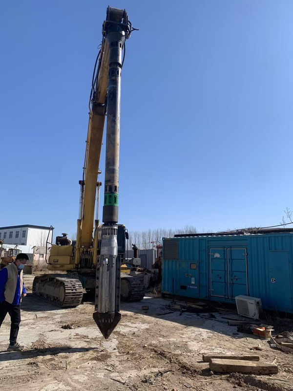 2150 mm titreştirici uzunluğu 43 Hz titreşim frekansı hidrolik güç titreşim için titreşimli donanım