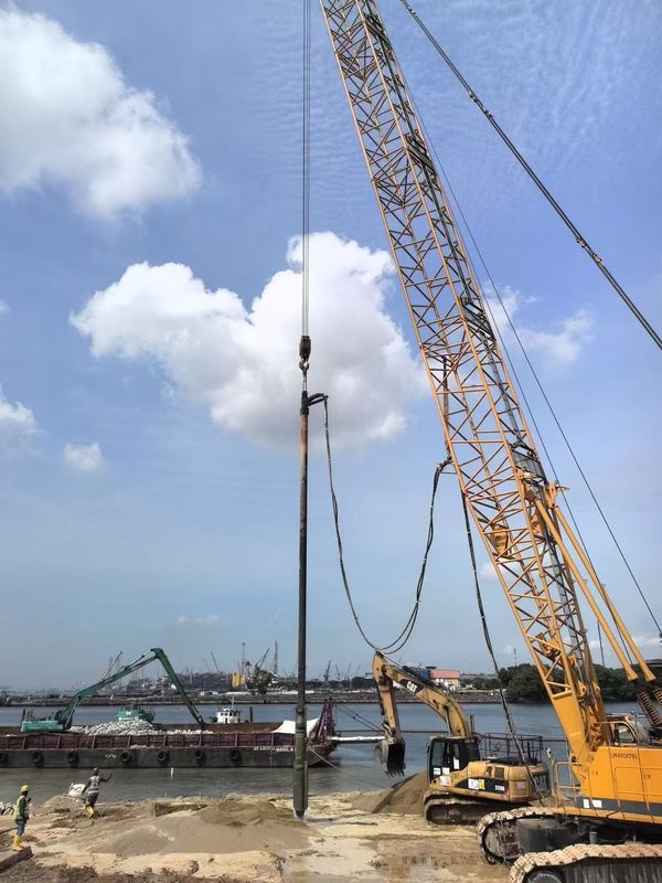 BVEM Vibroflotasyon Cihazı, kesme kapasitesinin temelini güçlendirmek için yüksek nüfuz gücü