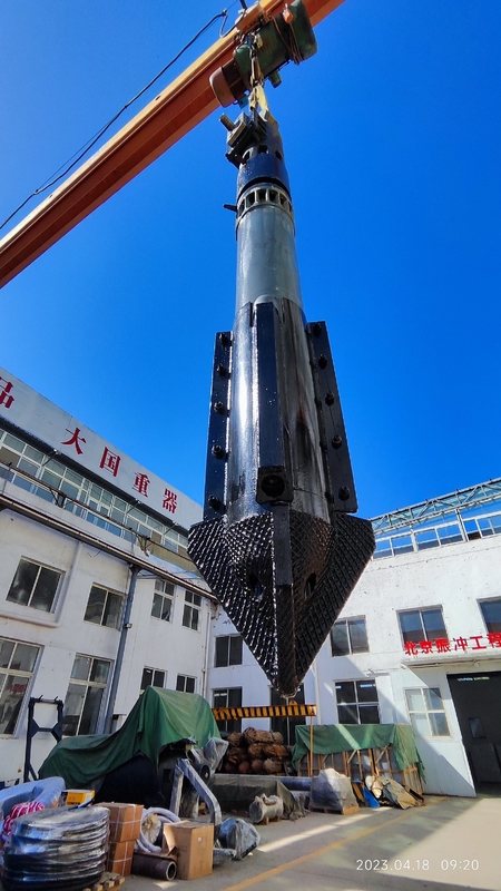 BVEM 214kN Merkezkaç Gücü Hidrolik Vibroflot Yağı Toprağı Sıkıştırmak İçin titreşim Sıklığını Düzenle