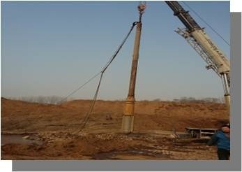 Performans için 105kW Vibratör Gücü ve 3445 mm Uzunluğunda Vibroflot Ekipmanı