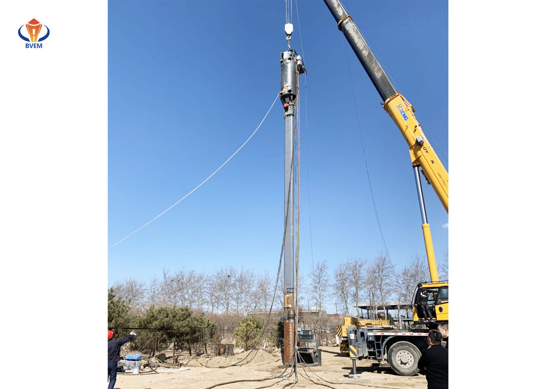 Kuru yöntem vibro sıkıştırma için kullanılan elektrikli alttan beslemeli vibroflot ekipmanı BJZC-V400-180