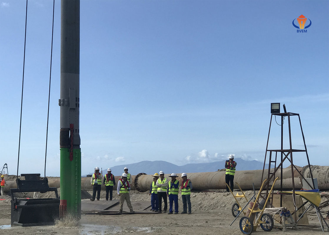 Vibroflotation Taş Yığın için Yüksek Performanslı Alt Besleme Vibroflot Sirkülasyonlu Su Soğutma