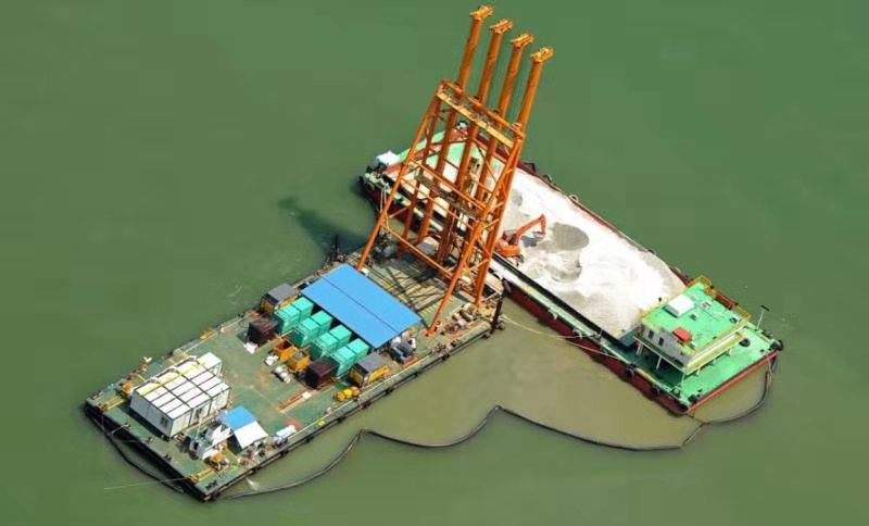 1800 Rpm Bvem Offshore Vibroflotation Taş Sütun Yumuşak Toprak Katmanı Tedavisi İçin