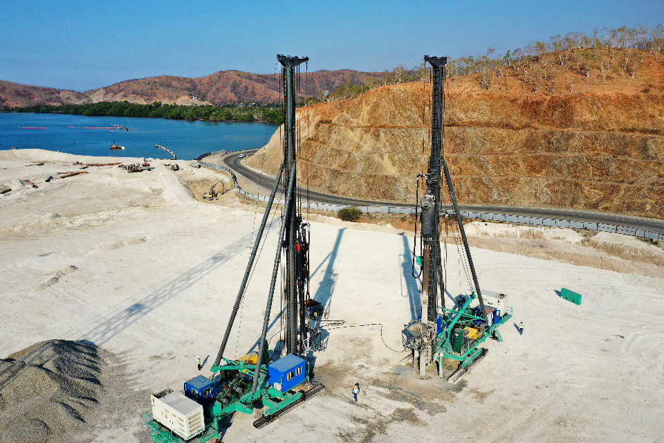 Sıkıştırma İçin Alttan Beslemeli Vibro Flotasyon Tekniği Paletli Çerçeve Tipi