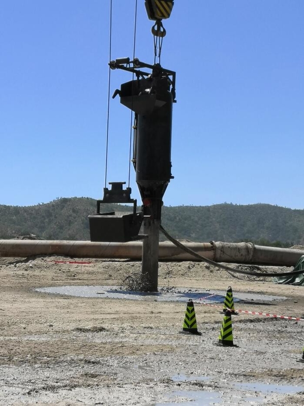 Vinç Tipi Çift Kovalı Bfs Vibroflotation 180kw İşlenmiş Kazık Derinliği 24m
