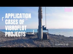 Vibroflotasyon sıkıştırma ekipmanları Yüksek sıkıştırma verimliliği elde edildi